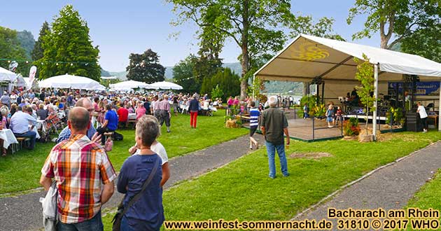 Weinfest Sommernacht Bacharach am Rhein, Kulinarische Sommernacht